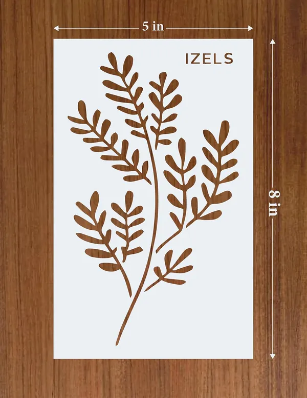 Floral_Leaf_Stencil_Set_For_Painting_Pack_Of_4_5x8_Inch_Reusable_Mylar_Stencils_For_Wall_Art_Furniture_Fabric_Canvas_Wood_Tile_Diy_Craft_Projects_Botanical_Painting_Templates