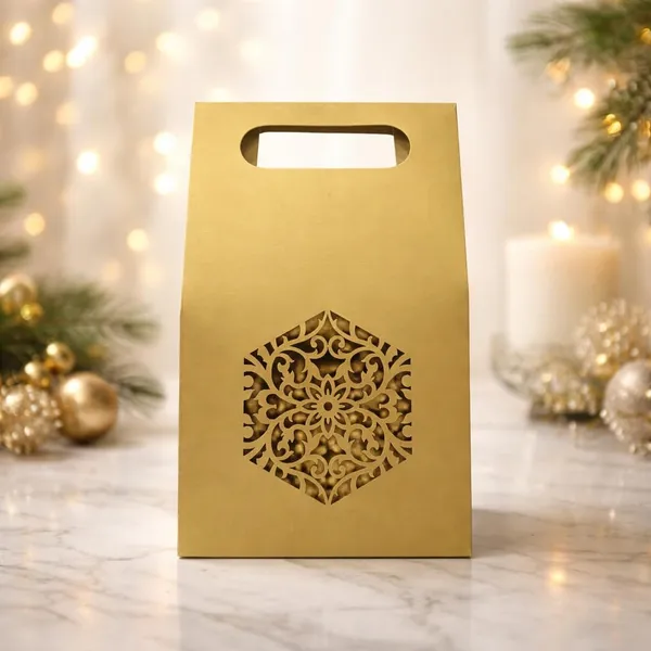 Izels_Laser_Cut_Paper_Gift_Bag_With_Handle_Mandala_Pack_Of_25_Metallic_Textured_Gift_Packaging_For_Eid_Gifts_Wedding_Favors_Return_Gifts_Festive_Corporate_Gifting_12x6x20_Cm_Green