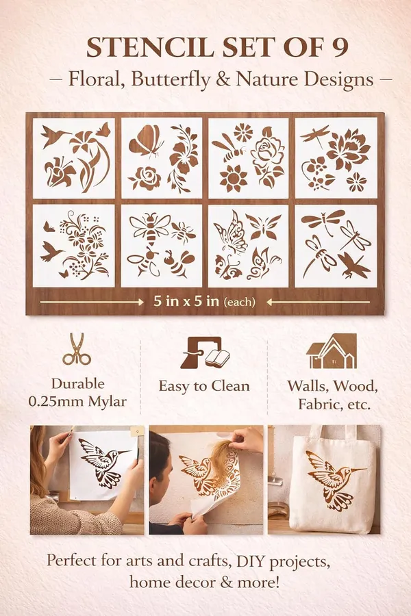 Nature_Floral_Stencil_Set_For_Painting_Pack_Of_16_6x6_Inch_Reusable_Mylar_Stencils_For_Wall_Art_Furniture_Fabric_Canvas_Wood_Diy_Home_Decor_Craft_Projects
