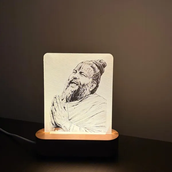 Premanand_Ji_Maharaj_Led_Spiritual_Lamp_Acrylic_Warm_White_Glowing_Night_Light_With_Wooden_Base_Usb_Powered_Ideal_For_Home_Mandir_Pooja_Room_Bedroom_Meditation_Size_8x6_Inch