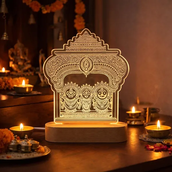 Jagannath_Balabhadra_Subhadra_Laser_Engraved_Led_Night_Lamp_Pine_Wood_Base_Warm_Light_Usb_Powered_Spiritual_Lamp_For_Home_Decor_Puja_Room_Bedroom_Gifting_8x6_Inches