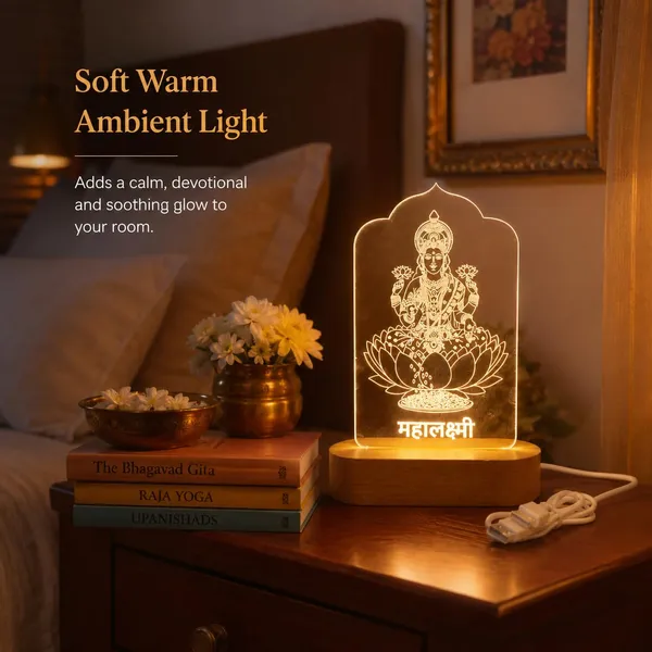 Lakshmi_Mata_3_D_Illusion_Led_Lamp_3mm_Acrylic_Wooden_Base_Usb_Diwali_Gift