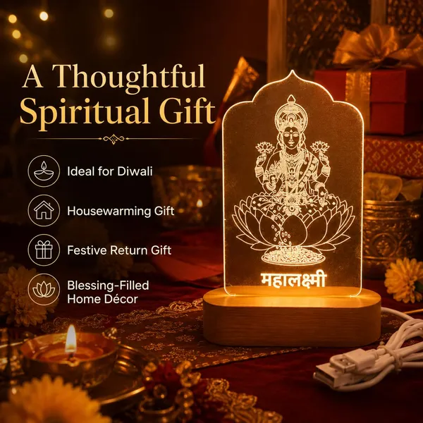 Lakshmi_Mata_3_D_Illusion_Led_Lamp_3mm_Acrylic_Wooden_Base_Usb_Diwali_Gift