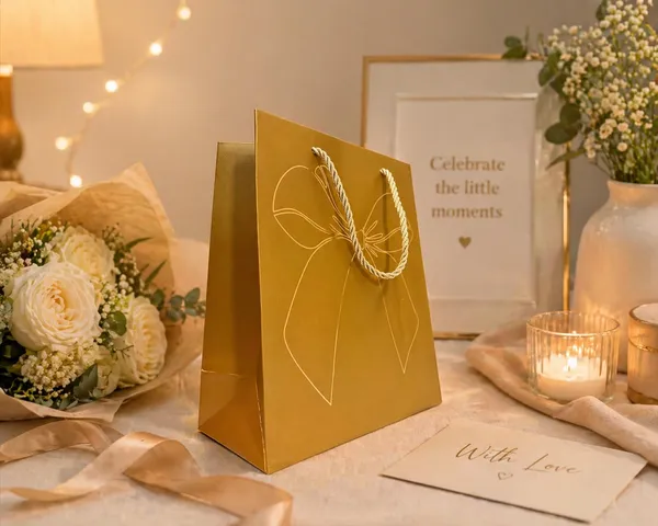 Izels_Premium_Golden_Metallic_Paper_Gift_Bag_Small_Luxury_Gift_Bag_With_Gold_Foiling_Bow_Design_Name_Tag_23x18x10_Cm_Paper_Bag_For_Wedding_Birthday_Return_Gifts_Festive_Corporate_Gifting_Pack_Of_10