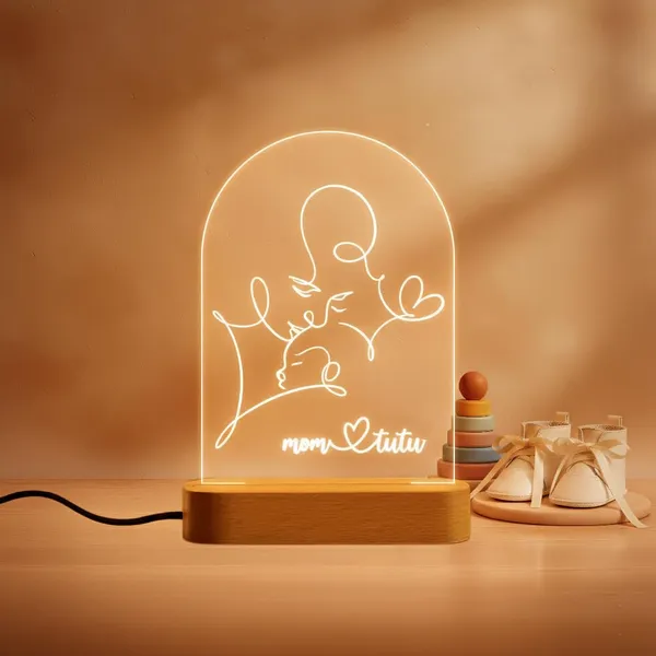 Product_Summary_Izels_Personalised_Baby_Shower_Led_Name_Lamp_With_Pine_Wood_Base_8x6_Inch_Custom_Acrylic_Night_Lamp_For_New_Mom_Baby_Welcome_Baby_Gift_Nursery_Decor_Parents_To_Be_Keepsake_Mom_Baby