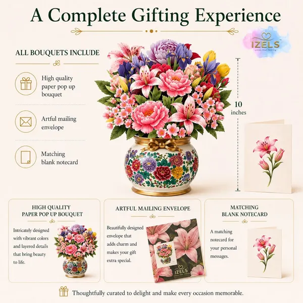 3d_Flower_Pop_Up_Greeting_Card_Lifesize_Floral_Vase_Design_Paper_Bouquet_10_Inch_Floral_Display_With_Note_Card_Envelope_Birthday_Anniversary_Engagement_Romantic_Gift_For_Her_Him_Floral_Vase_Design_1