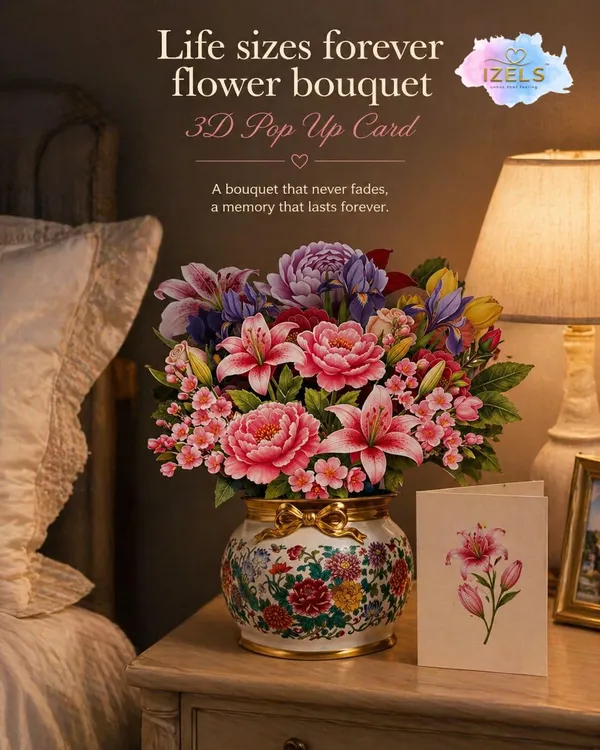 3d_Flower_Pop_Up_Greeting_Card_Lifesize_Floral_Vase_Design_Paper_Bouquet_10_Inch_Floral_Display_With_Note_Card_Envelope_Birthday_Anniversary_Engagement_Romantic_Gift_For_Her_Him_Floral_Vase_Design_1