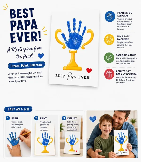 Izels_Best_Dad_Combo_Set_For_Father_Diy_Wooden_Trophy_Painting_Kit_With_Greeting_Card_Envelope_Father_S_Day_Gift_Birthday_Gift_For_Dad_Papa_Daddy_Personalised_Handmade_Gift_From_Kids