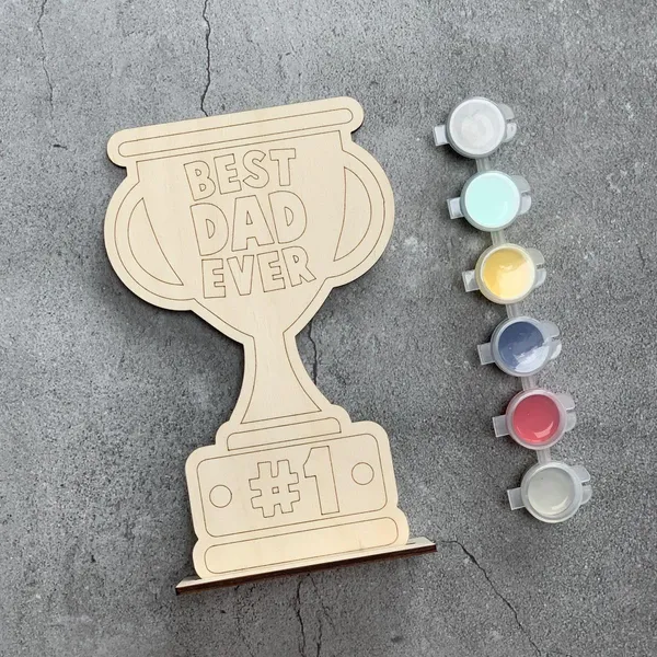 Izels_Best_Dad_Combo_Set_For_Father_Diy_Wooden_Trophy_Painting_Kit_With_Greeting_Card_Envelope_Father_S_Day_Gift_Birthday_Gift_For_Dad_Papa_Daddy_Personalised_Handmade_Gift_From_Kids