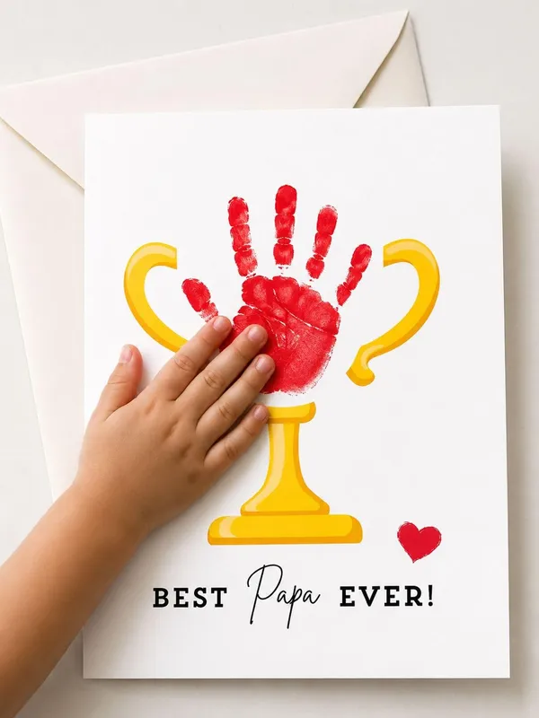 Izels_Best_Dad_Combo_Set_For_Father_Diy_Wooden_Trophy_Painting_Kit_With_Greeting_Card_Envelope_Father_S_Day_Gift_Birthday_Gift_For_Dad_Papa_Daddy_Personalised_Handmade_Gift_From_Kids