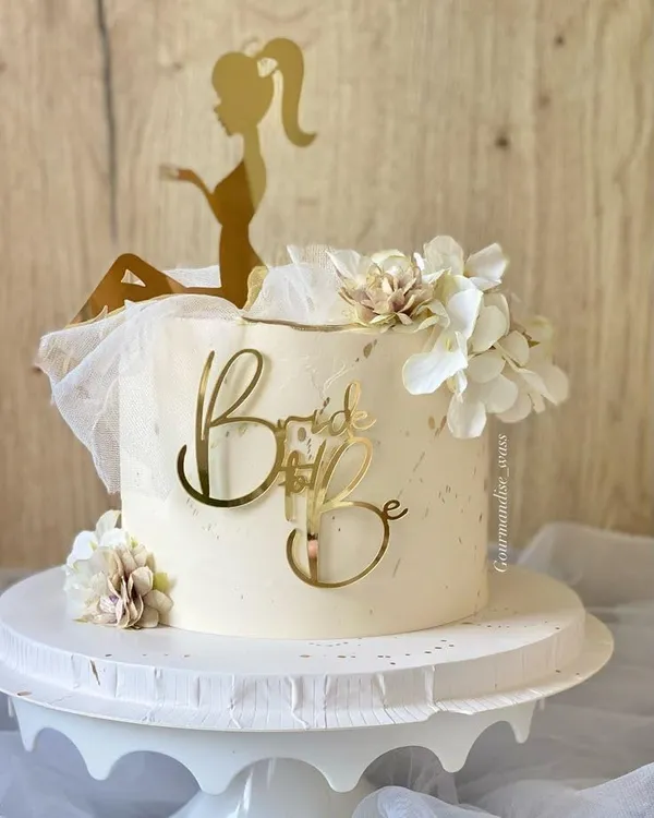 Bridal_Shower_Cake_Topper_Set_Of_2_Mirror_Acrylic_Cake_Decoration_6x4_Inch_For_Bachelorette_Party_Engagement_Bride_To_Be_Celebrations_Bride_To_Be