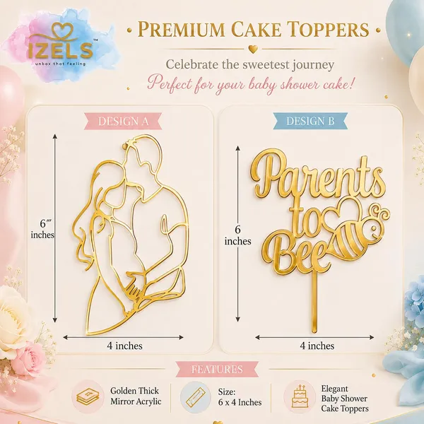 Baby_Shower_Cake_Topper_Combo_Pack_Of_2_Mirror_Gold_Acrylic_Cake_Decoration_6x4_Inch_For_Godh_Bharai_Mom_To_Be_Maternity_Party_Welcome_Baby_Celebrations_Parents_To_Bee