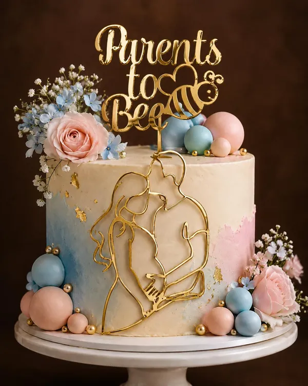 Baby_Shower_Cake_Topper_Combo_Pack_Of_2_Mirror_Gold_Acrylic_Cake_Decoration_6x4_Inch_For_Godh_Bharai_Mom_To_Be_Maternity_Party_Welcome_Baby_Celebrations_Parents_To_Bee