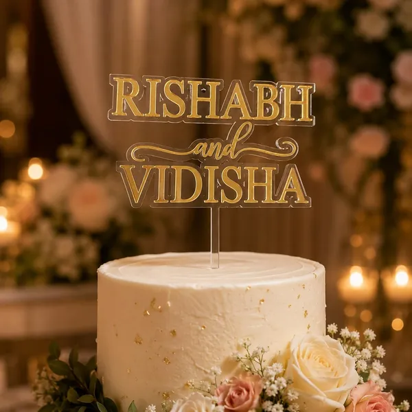 Personalised_Couple_Name_Acrylic_Cake_Topper_Customised_Wedding_Engagement_Anniversary_Cake_Decoration_8x6_Inch_Premium_Gold_Finish_Design_2