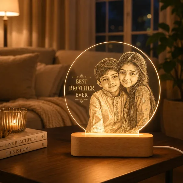 Product_Summary_Izels_Customised_Photo_Led_Lamp_Raksha_Bandhan_Rakhi_Gift_For_Bhai_Behen_Best_Brother_Or_Sister_With_Engraved_Acrylic_Pine_Wood_Base_Warm_White_Night_Light_20_5x17cm_Design_2