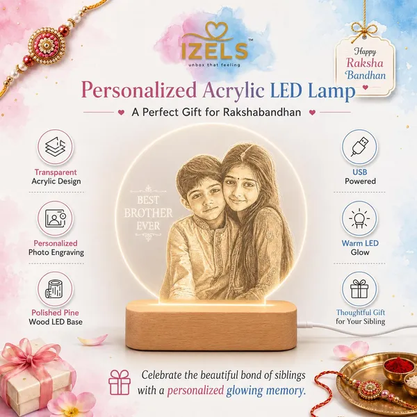Product_Summary_Izels_Customised_Photo_Led_Lamp_Raksha_Bandhan_Rakhi_Gift_For_Bhai_Behen_Best_Brother_Or_Sister_With_Engraved_Acrylic_Pine_Wood_Base_Warm_White_Night_Light_20_5x17cm_Design_2