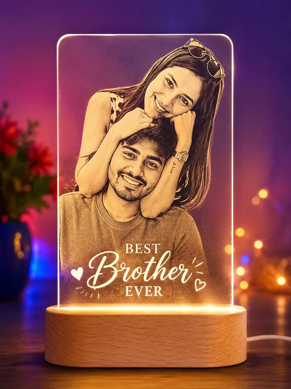 Customised_Photo_Led_Lamp_Raksha_Bandhan_Rakhi_Gift_For_Bhai_Behen_Best_Brother_Or_Sister_With_Engraved_Acrylic_Pine_Wood_Base_Warm_White_Night_Light_20_5x17cm_Design_1