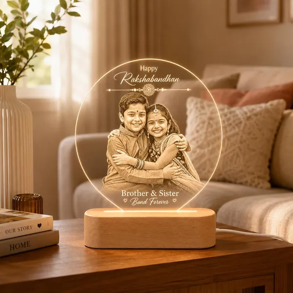 Customised_Photo_Led_Lamp_Raksha_Bandhan_Rakhi_Gift_For_Bhai_Behen_Best_Brother_Or_Sister_With_Engraved_Acrylic_Pine_Wood_Base_Warm_White_Night_Light_20_5x17cm_Design_3
