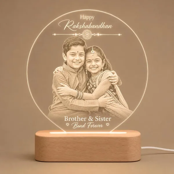 Customised_Photo_Led_Lamp_Raksha_Bandhan_Rakhi_Gift_For_Bhai_Behen_Best_Brother_Or_Sister_With_Engraved_Acrylic_Pine_Wood_Base_Warm_White_Night_Light_20_5x17cm_Design_3