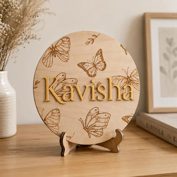 Personalised_Wooden_Plaque_For_Kids_Room_Custom_Baby_Keepsake_Wall_Table_Decor_With_Golden_Mirror_Acrylic_Name_Laminated_Mdf_Aesthetic_Nursery_Bedroom_Decoration_30_X_30_Cm_Butterfly