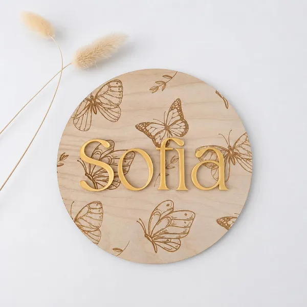 Personalised_Wooden_Plaque_For_Kids_Room_Custom_Baby_Keepsake_Wall_Table_Decor_With_Golden_Mirror_Acrylic_Name_Laminated_Mdf_Aesthetic_Nursery_Bedroom_Decoration_30_X_30_Cm_Butterfly