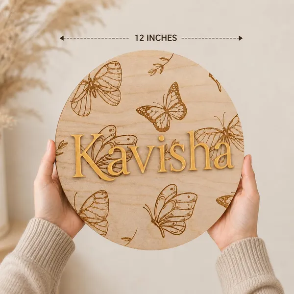 Personalised_Wooden_Plaque_For_Kids_Room_Custom_Baby_Keepsake_Wall_Table_Decor_With_Golden_Mirror_Acrylic_Name_Laminated_Mdf_Aesthetic_Nursery_Bedroom_Decoration_30_X_30_Cm_Butterfly