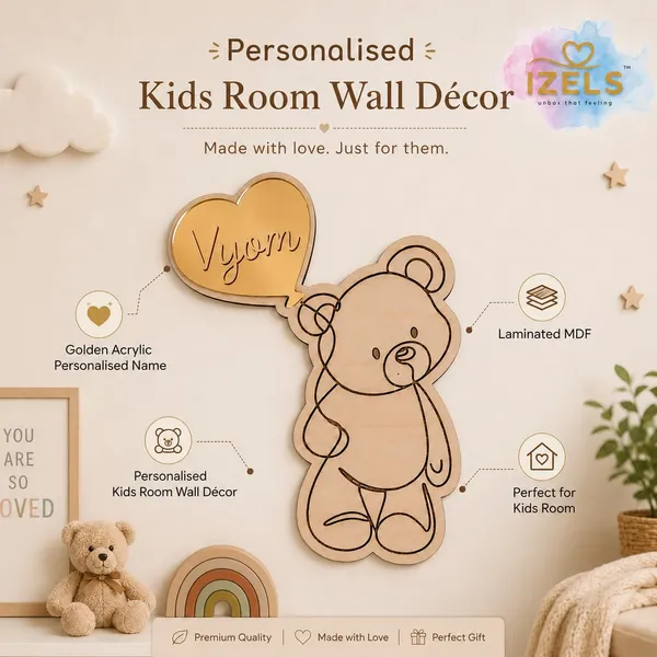 Personalised_Wooden_Plaque_For_Kids_Room_Custom_Baby_Keepsake_Wall_Table_Decor_With_Golden_Mirror_Acrylic_Name_Laminated_Mdf_Aesthetic_Nursery_Bedroom_Decoration_30_X_30_Cm_Teddy