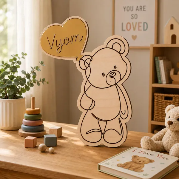 Personalised_Wooden_Plaque_For_Kids_Room_Custom_Baby_Keepsake_Wall_Table_Decor_With_Golden_Mirror_Acrylic_Name_Laminated_Mdf_Aesthetic_Nursery_Bedroom_Decoration_30_X_30_Cm_Teddy