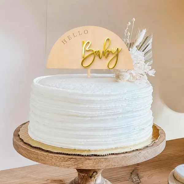 Baby_Shower_Cake_Topper_Mirror_Gold_Acrylic_Cake_Decoration_6x4_Inch_For_Godh_Bharai_Mom_To_Be_Maternity_Party_Welcome_Baby_Celebrations_Hello_Baby