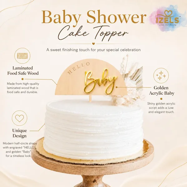 Baby_Shower_Cake_Topper_Mirror_Gold_Acrylic_Cake_Decoration_6x4_Inch_For_Godh_Bharai_Mom_To_Be_Maternity_Party_Welcome_Baby_Celebrations_Hello_Baby