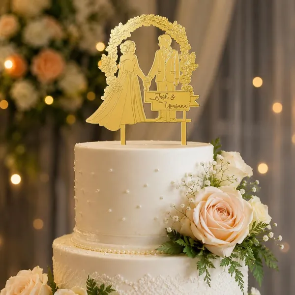 Personalised_Couple_Name_Acrylic_Cake_Topper_Customised_Wedding_Engagement_Anniversary_Cake_Decoration_8x6_Inch_Premium_Gold_Finish_Design_4