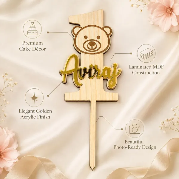Personalised_Name_Age_Birthday_Cake_Topper_Custom_Bear_Number_Cake_Topper_Laminated_Mdf_Golden_Acrylic_Kids_Birthday_Cake_Decoration_6_X_4_Inch
