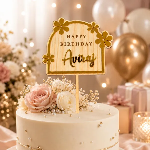 Personalised_Name_Birthday_Cake_Topper_Custom_Name_Cake_Topper_Premium_Laminated_Mdf_Golden_Acrylic_Floral_Cake_Decoration_Laser_Cut_Birthday_Topper_6_X_4_Inch