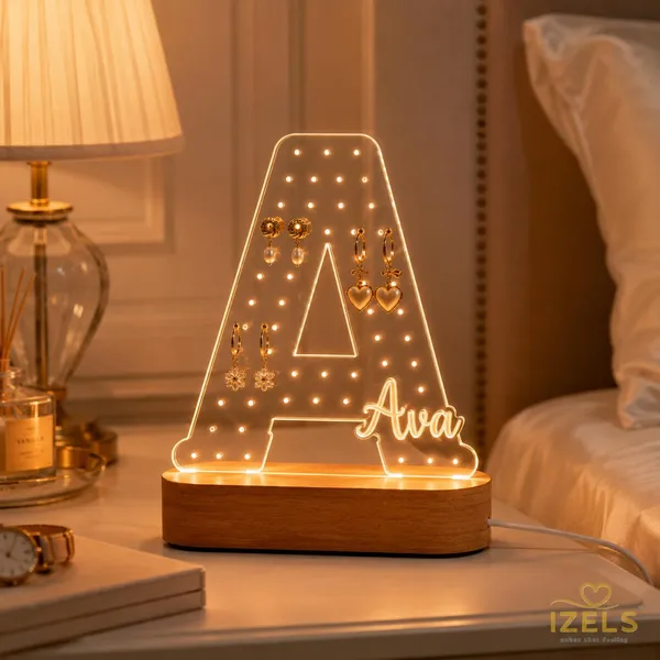 Personalised_Birthday_Gift_For_Girls_Custom_Name_Led_Night_Lamp_With_Acrylic_Earring_Holder_Wooden_Base_Usb_Powered_Unique_Birthday_Gift_For_Daughter_Sister_Girlfriend_Best_Friend_Wife