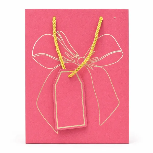 Izels_Glitter_Paper_Gift_Bag_With_Gold_Foiling_23x18x10_Cm_Pink_5_Pack