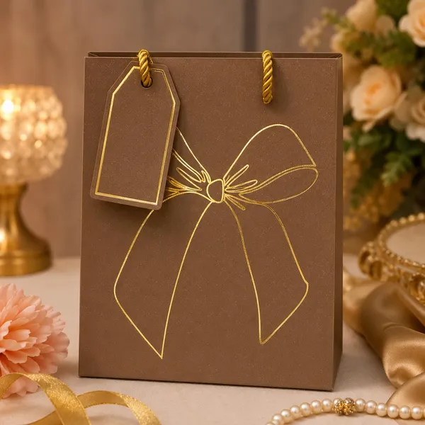 Izels_Glitter_Paper_Gift_Bag_With_Gold_Foiling_23x18x10_Cm_Beige_10_Pack