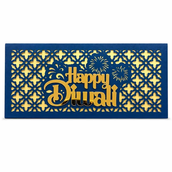 Diwali_Money_Envelope_Laser_Cut_8x3_Inches_Blue_5_Pieces