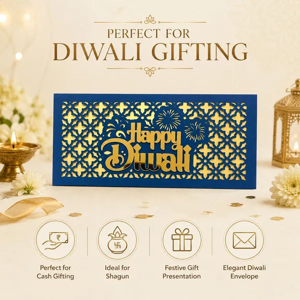 Diwali_Money_Envelope_Laser_Cut_8x3_Inches_Blue_10_Pieces