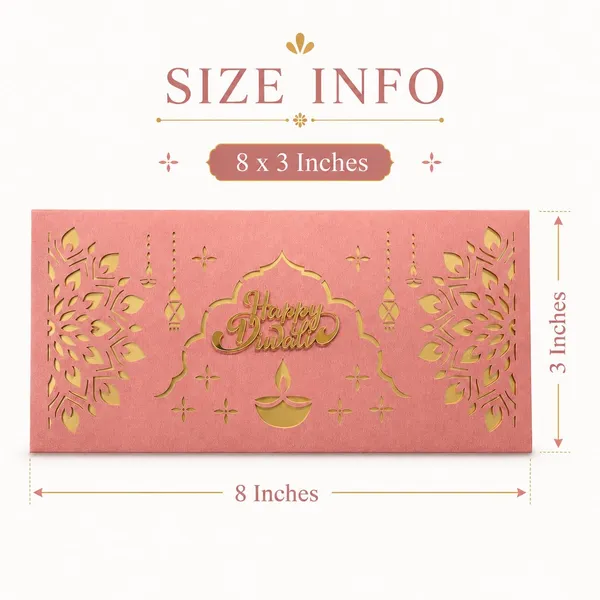 Diwali_Money_Envelope_Laser_Cut_8x3_Inches_Pink_10_Pieces