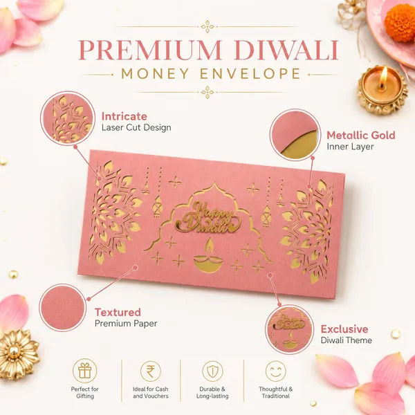 Diwali_Money_Envelope_Laser_Cut_8x3_Inches_Pink_10_Pieces