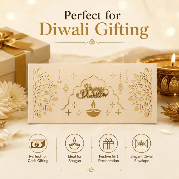 Diwali_Money_Envelope_Laser_Cut_8x3_Inches_Beige_10_Pieces