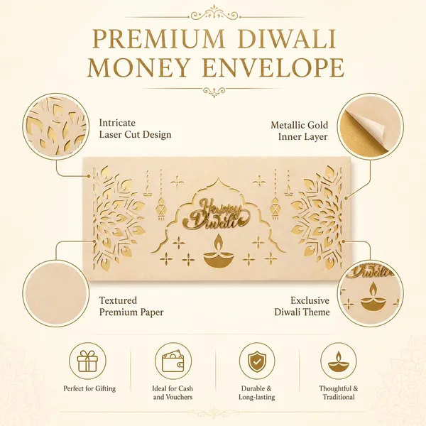 Diwali_Money_Envelope_Laser_Cut_8x3_Inches_Beige_10_Pieces