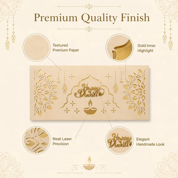 Diwali_Money_Envelope_Laser_Cut_8x3_Inches_Beige_10_Pieces