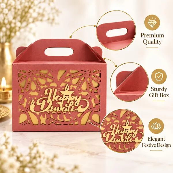 Izels_Diwali_Gift_Box_Pack_Of_10_Design3_Pink_20x12x6_Cm_Paper_Return_Gift_Bags_With_Handle_For_Mithai_Dry_Fruits_Chocolates_Festive_Diwali_Hamper_Packaging_Box_For_Gifting