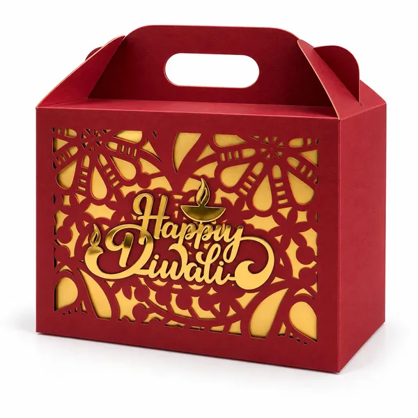 Izels_Diwali_Gift_Box_Pack_Of_10_Design3_Maroon_20x12x6_Cm_Paper_Return_Gift_Bags_With_Handle_For_Mithai_Dry_Fruits_Chocolates_Festive_Diwali_Hamper_Packaging_Box_For_Gifting