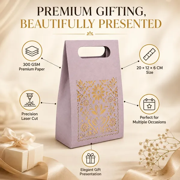 Izels_Laser_Cut_Paper_Gift_Box_With_Handle_20x15x6_Cm_Design1_Lavender_10