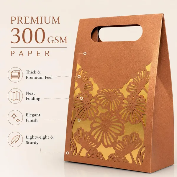 Izels_Laser_Cut_Paper_Gift_Box_With_Handle_20x15x6_Cm_Design2_Copper_10