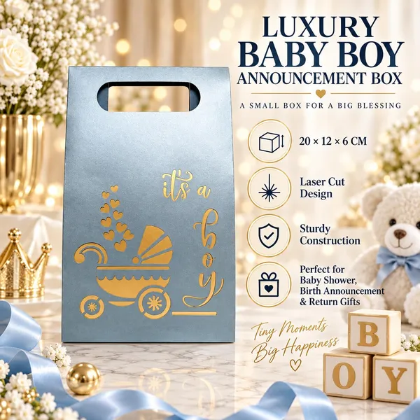 Izels_It_S_A_Boy_Baby_Announcement_Gift_Box_Pack_Of_25
