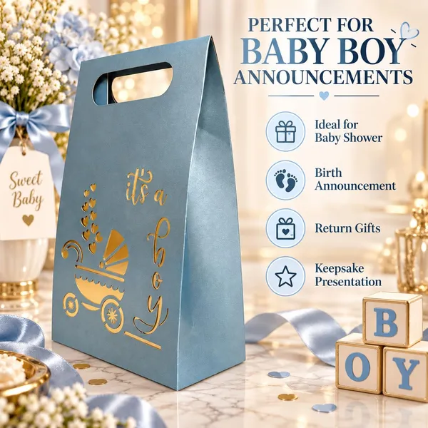 Izels_It_S_A_Boy_Baby_Announcement_Gift_Box_Pack_Of_25