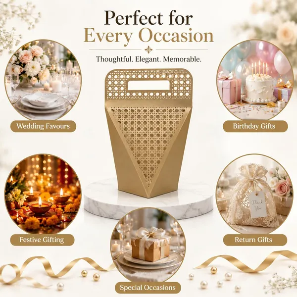 Izels_Laser_Cut_Paper_Gift_Box_With_Golden_Rattan_Handle_20x15x6_Cm_10pc